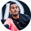 Nick Kyrgios durante un match dell'Australian Open 2018