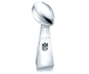 Il trofeo destinato ai vincitori della NFL