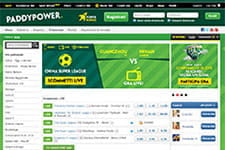 La front page di Paddy Power