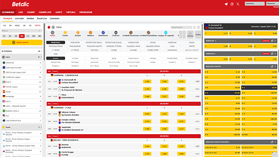 Le scommesse sportive su Betclic