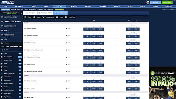 Le scommesse sportive su BetFlag