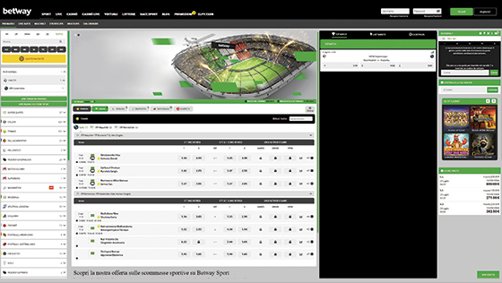 Le scommesse sportive su Betway