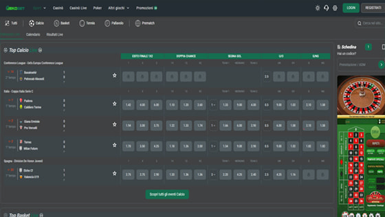 pagina scommesse live Gekobet