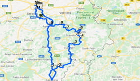 Il percorso della Liegi-Bastogne-Liegi 2020