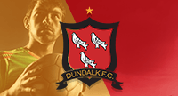 Lo stemma del Dundalk, squadra in cui milita Patrick Hoban, capocannoniere irlandese nel 2020