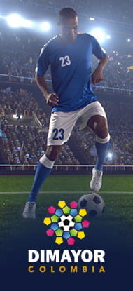 Un calciatore in azione e il logo della Primera A