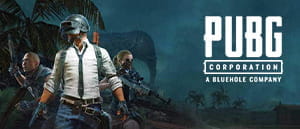 Il logo dell'eSport PUBG e alcuni personaggi del gioco