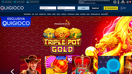 La home page di QuiGioco