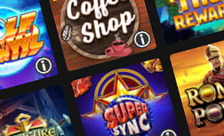 Alcuni loghi di giochi che simboleggiano la scelta di slot online