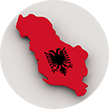 La sagoma dell'Albania.