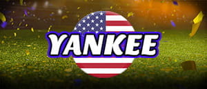Un campo da calcio e il logo del sistema yankee