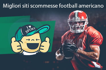 Migliori siti scommesse football americano e un giocatore di football