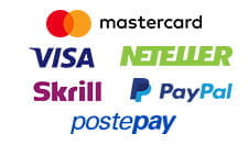 I metodi di pagamento disponibili per l'app SportPesa: MasterCard, Visa, Neteller, Skrill, PayPal, Postepay