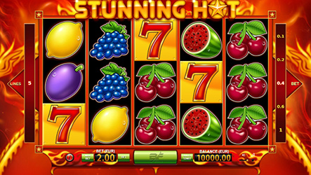 Una schermata della slot Stunning Hot del provider BF Games