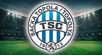 Lo stemma del TSC Bačka Topola, squadra in cui milita Vladimir Silađi, capocannoniere serbo del 2019/20