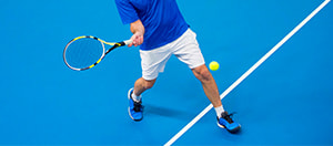 Tennista in azione