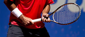 Tennista in azione