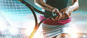 Tennista in azione