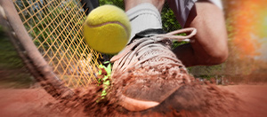 Tennista in azione
