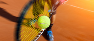 Tennista in azione