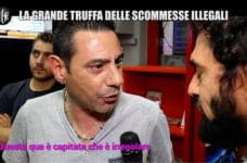 Un fermo immagine della puntata delle Iene del 3 0ttobre 2017 sulle scommesse illegali in Italia.