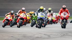 Una corsa delle MotoGP