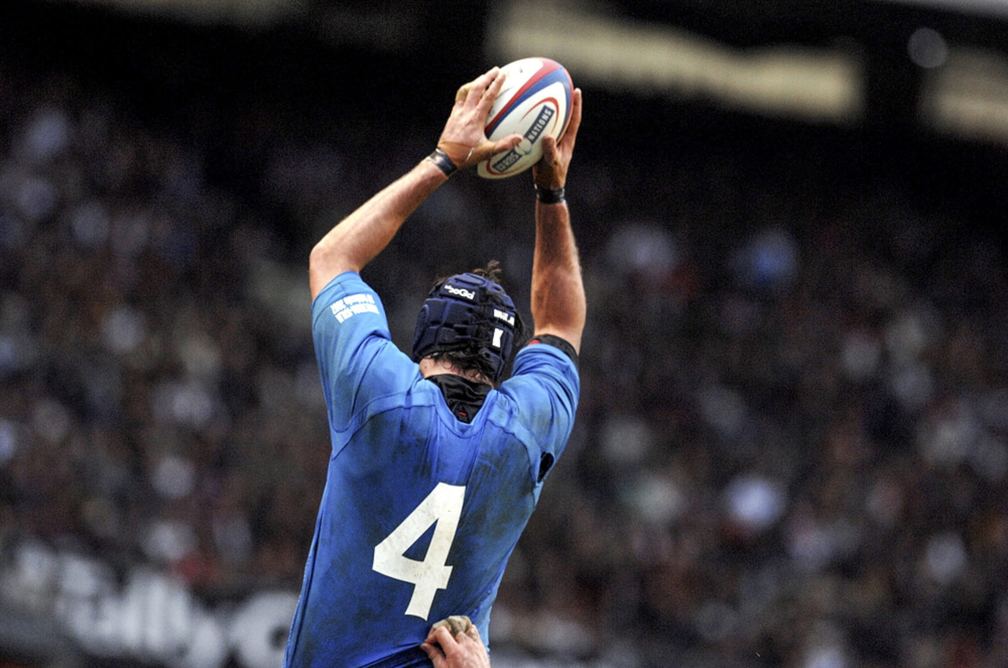 L'Italia di rugby in azione durante il 6 Nazioni