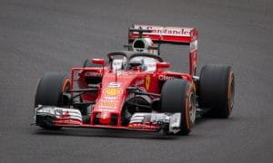 Sebastian Vettel sulla Ferrari SF71H