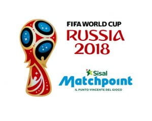 Il logo della Coppa del Mondo 2018 in Russia e quello di Sisal Matchpoint