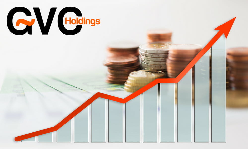 Grafico di bilancio in crescita per GVC Holdings