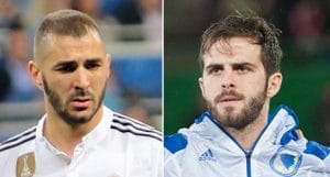 Karim Benzema e Miralem Pjanić