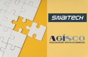 Un puzzle, il logo Snaitech, il logo A.GI.SCO.