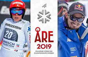 Federica Brignone, il logo dei mondiali di sci alpino di Åre, Dominik Paris