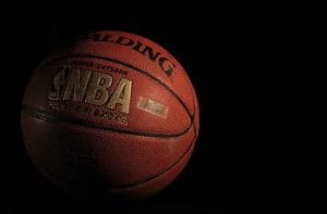 Un pallone da basket della NBA