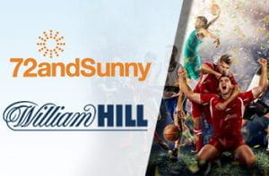 Il logo dell’agenzia creativa 72andSunny, il logo del bookmaker William Hill, degli sportivi che esultano