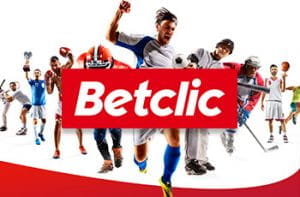 Alcuni sportivi in azione e il logo di Betclic