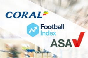I loghi di Coral, Football Index e ASA