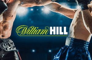 Il logo William Hill, due pugili generici in combattimento