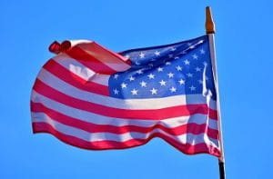 La bandiera degli Stati Uniti d'America