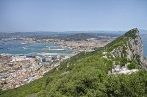 Una veduta di Gibilterra
