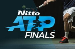 Il logo delle ATP Finals di tennis 2019 a Londra