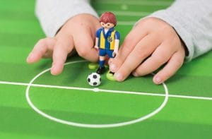 Un omino per giocare a calcio simulato