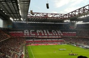 Lo stadio di San Siro durante una partita del Milan