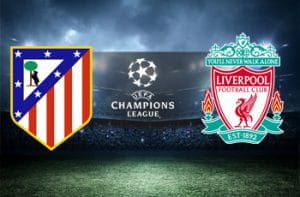 I loghi di Atletico Madrid, Liverpool e Champions League