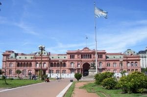Una veduta della Casa Rosada a Buenos Aires