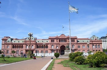 Una veduta della Casa Rosada a Buenos Aires