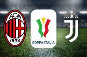 I loghi di Milan, Juventus e Coppa Italia