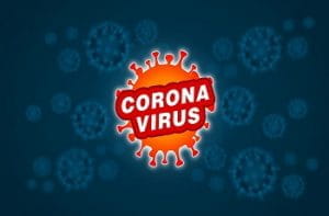 La stilizzazione della molecola del coronavirus