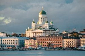 Una veduta della cattedrale di Helsinki, in Finlandia