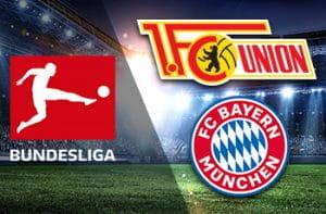 I loghi della Bundesliga, dell'Union Berlino e del Bayern Monaco